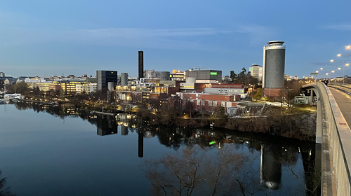 Solnaverket i skymning